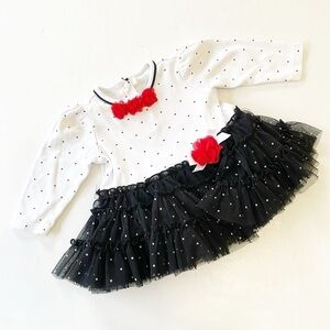Little Me baby girls polkadot print tutu dress